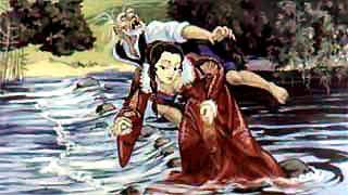 Горбатая принцесса (сказка) Посадила принцесса старика себе на спину и понесла. Дошла до середины реки