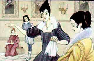 принцесса, нарядная и величественная, появилась в дверях