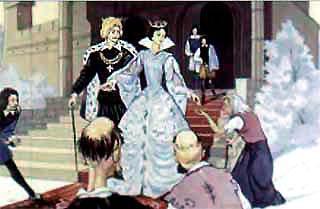 Принц вскоре же стал королем, а принцесса королевой.