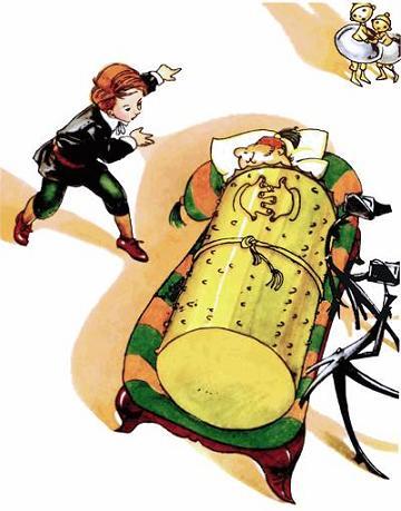 Городок в табакерке (сказка) Миша и надзиратель лежит на диване