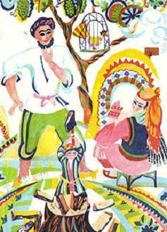 Горошек колет дрова