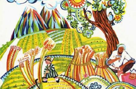 Горошек косит пшеницу