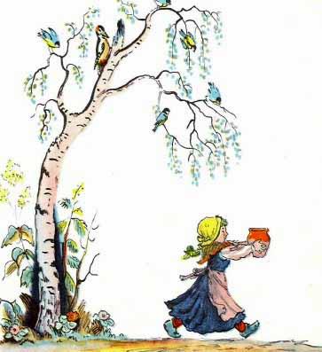 сказка: Горшок каши внучка понесла горшочек с кашей