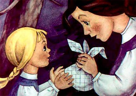 Завязал женщина в платок горсть горячих угольков и подала Грейтуте