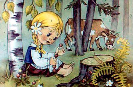 Грейтуте выгоняла корову пастись в лес