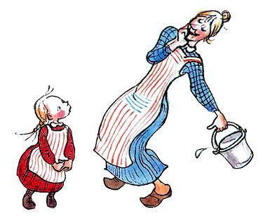 Как маленькой Иде пришлось стать проказницей (повесть) Ида пошла к Лине – каттхультовской служанке