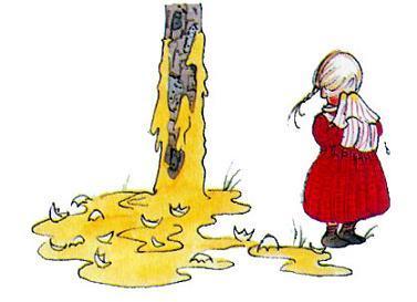 Как маленькой Иде пришлось стать проказницей (повесть) маленькая Ида, оставшись одна возле яичной лужи, горько заплакала.