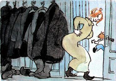 учительница открыла дверь