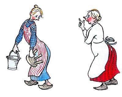 мама Эмиля строго взглянула на Лину