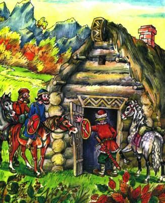 приехали братья к избушкеотворили дверь