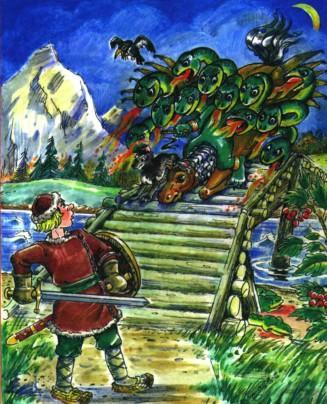 въехало на калиновый мост чудо юдо двенадцати головое