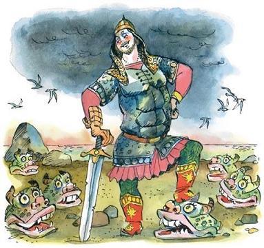 Иван - коровий сын (стих-сказка) Иван - коровий сын рубит головы чуду юду