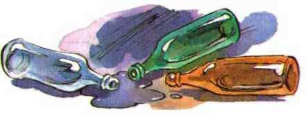 пустые бутылки