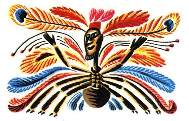 Как бог Вулбари ушел от людей и стал жить на небе 