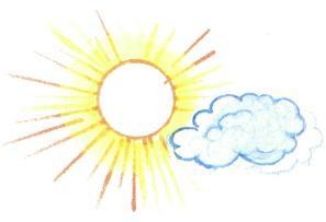 солнышко солнце облако