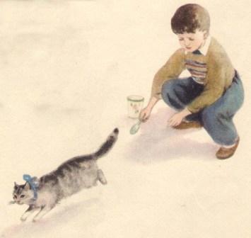 Как я оставался за маму дети и кошка