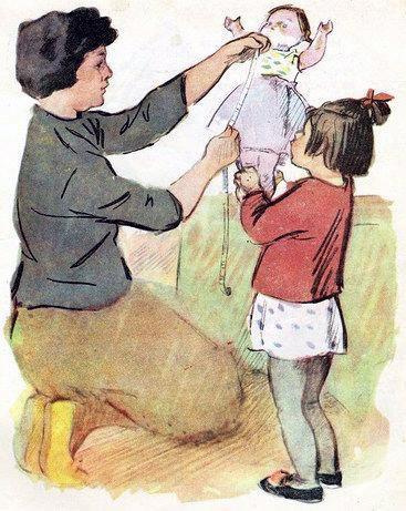 мама и я шила платье