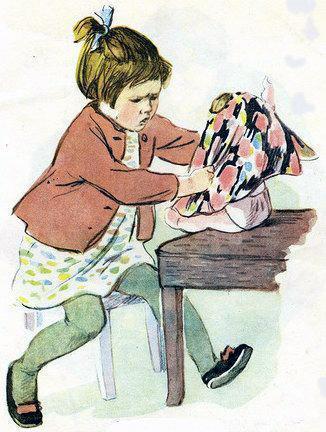 Как я шила платье (рассказ) девочка