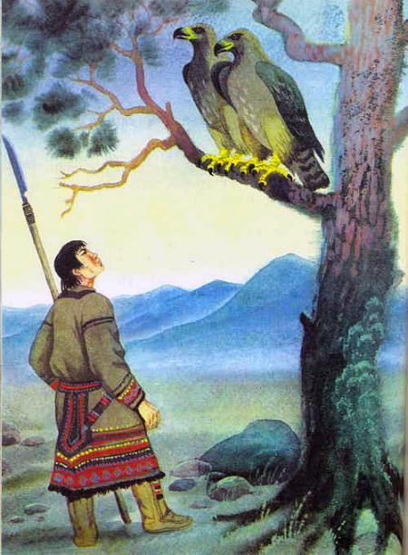 охотник и два орла