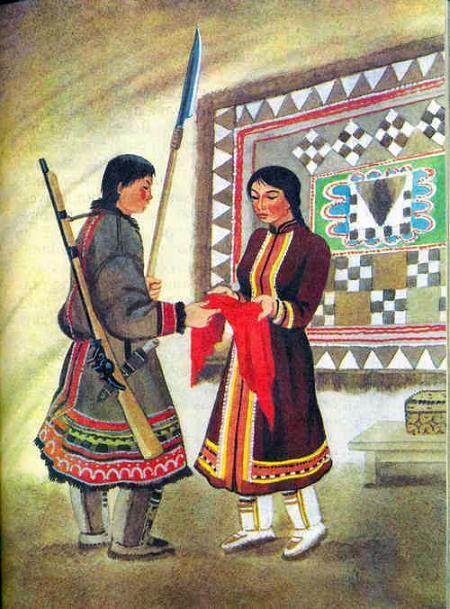 охотник и его девушка