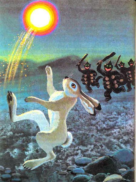 Как звери и птицы достали солнце (эскимосская сказка) заяц и солнце