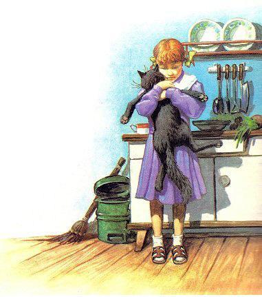 Карбонель (повесть) девочка обнимает кота