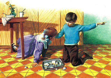 Карбонель (повесть) мальчик и девочка над осколками