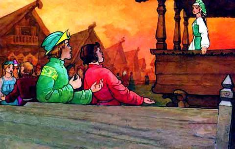 Выходи за меня замуж, Марья Моревна! - предлагает ей один