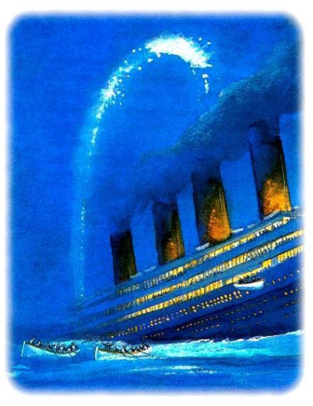 Титаник тонет