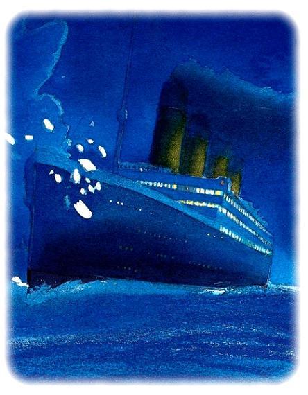 Титаник врезался в айсберг