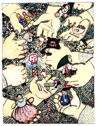 Катя в Игрушечном городе (сказка) девочка Катя