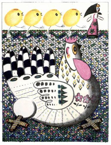 Катя в Игрушечном городе (сказка) девочка Катя курица и цыплята