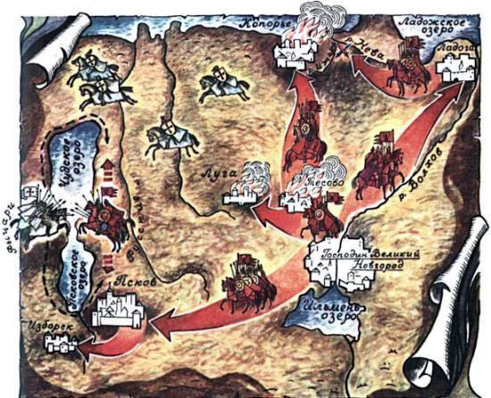 Походы Александра Невского.