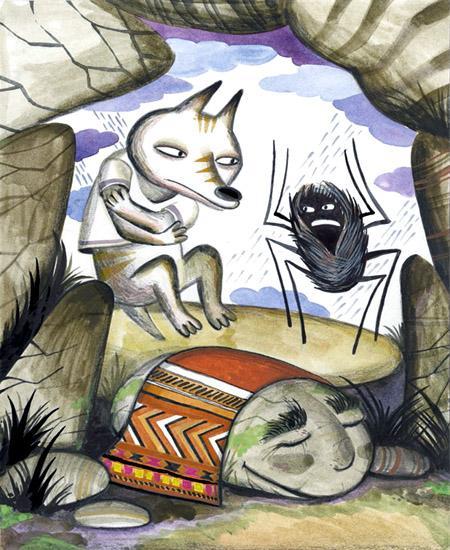 Койот, человек-паук Иктоми и камень Ия