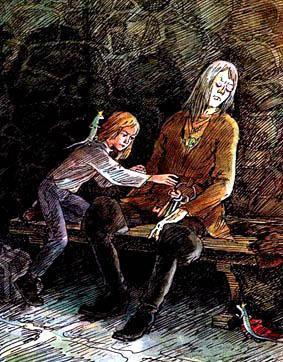 Колдовской сапфир (сказка-повесть) в заточении  девочка взглянула на пину