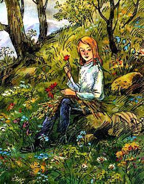 Колдовской сапфир (сказка-повесть) девочка сеня собирает цветы