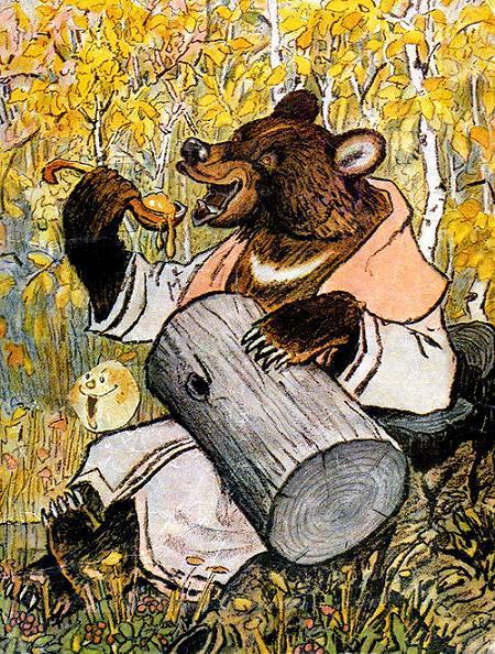 Колобок и медведь