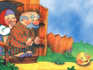 Колобок полежал, полежал, взял да и покатился