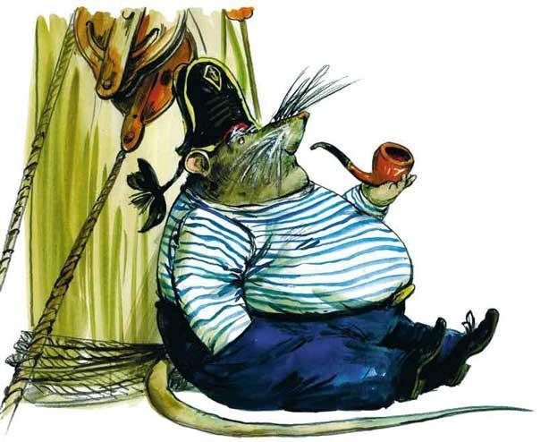 боцман закуривает на палубе