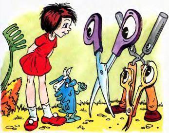 Королева Зубная Щетка (сказка) девочка и ножницы