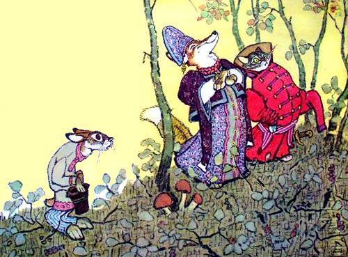 Кот и лиса (русская сказка) Кот и лиса и заяц