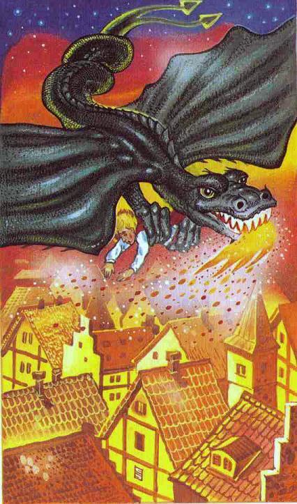 дракон уносит Жака