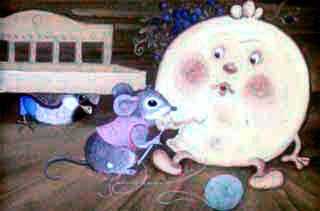 мышь зашивает бок