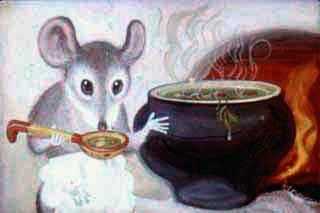 мышка щи варит