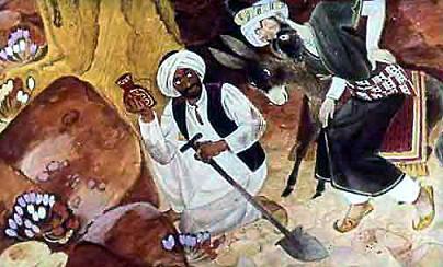 Отнес Али эти деньги в укромное место Оглянулся - сосед Адам-Хан