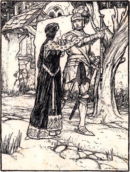 Легенды о короле Артуре Красавица попыталась отобрать у Ланселота меч