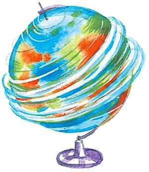 Ленивый вареник (сказки) глобус земля вращается