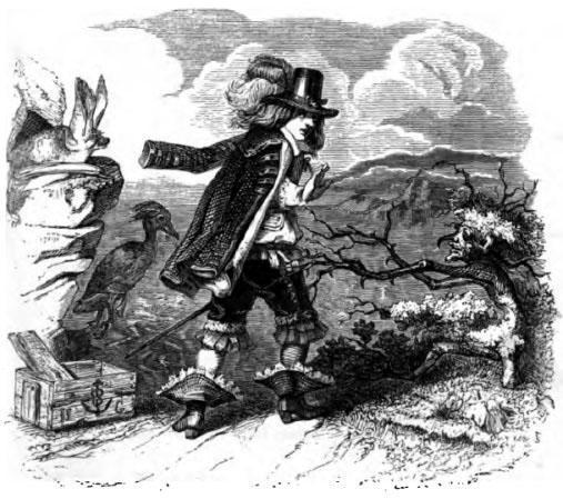 Летучая мышь, куст и утка