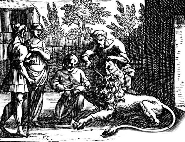 Влюбленный лев (басня) Влюбленный лев