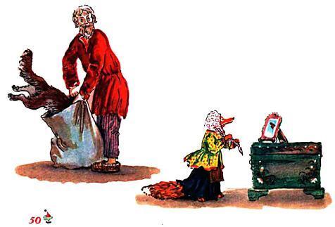 Лиса лапотница и волк в мешке